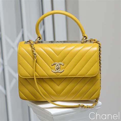 yellow bag chanel